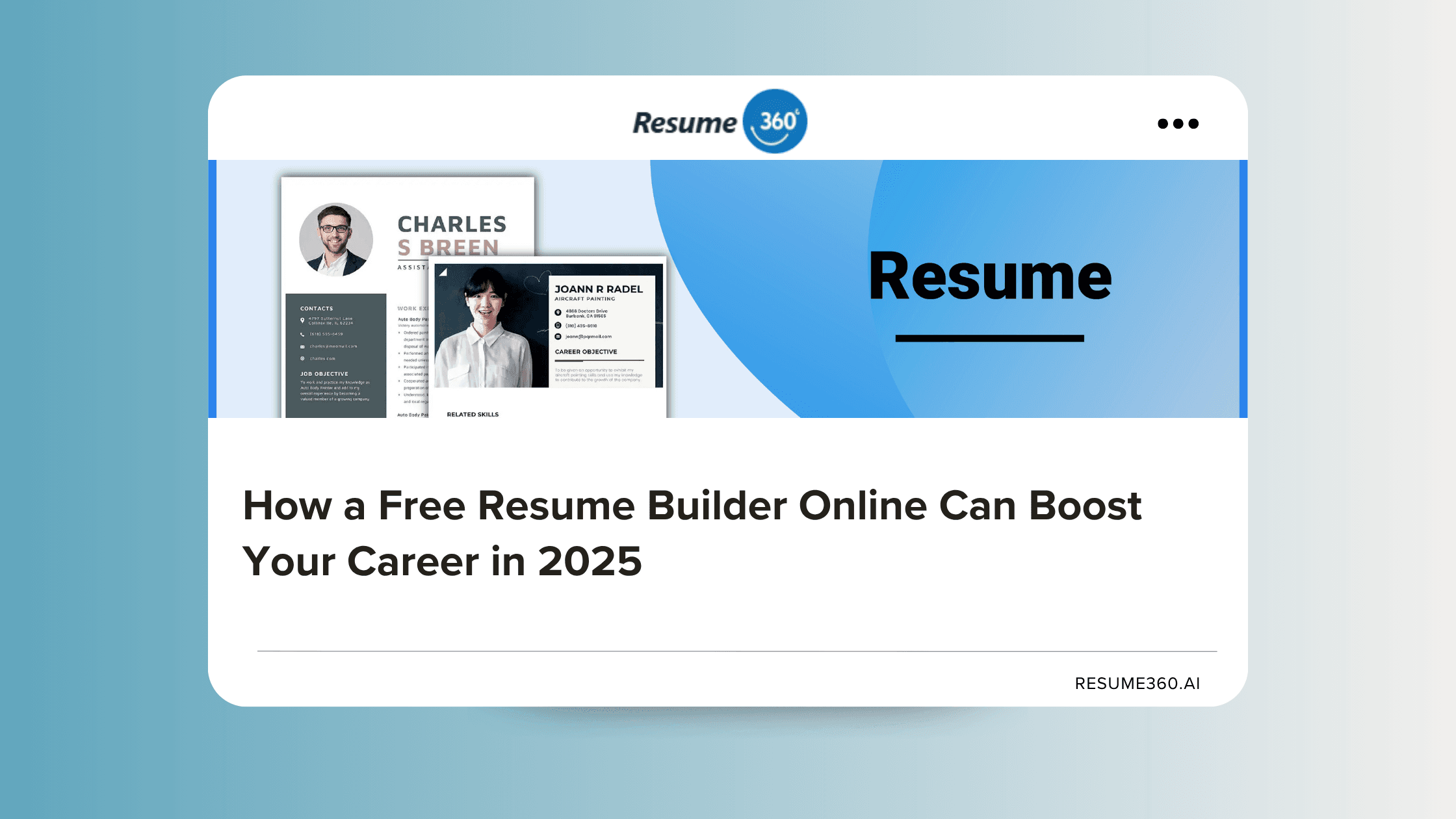 How a Free Resume Builder Online Can Boost Your Career in 2025
